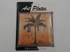 ART PLATES LIGHT SWITCH 2 OPENINGS SWITCHPLATE COVER ONE TREE POSTMARK S... - $12.99