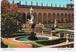 Florida Postcard Sarasota Fountain Of Oceanus Ringling Museum Of Art  - £1.69 GBP