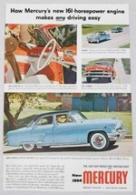 1954 Print Ad New Mercury 4-Door Cars with New 161 HP Engines - $9.98