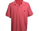 Men&#39;s Red Polo Short Sleeve Cotton Poly Mix  U.S Polo Assn Shirt Size ME... - $14.80