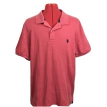 Men&#39;s Red Polo Short Sleeve Cotton Poly Mix  U.S Polo Assn Shirt Size MEDIUM - £11.64 GBP
