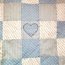 1975 American Hand Made Vintage Heart Quilt Wall Hanging 38 x 38 inch 4 ... - £6.31 GBP