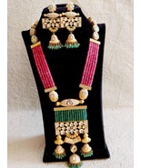 VeroniQ Trends-Designer Nizami Necklace Set, Long Necklace Set,Kundan Ne... - £138.27 GBP