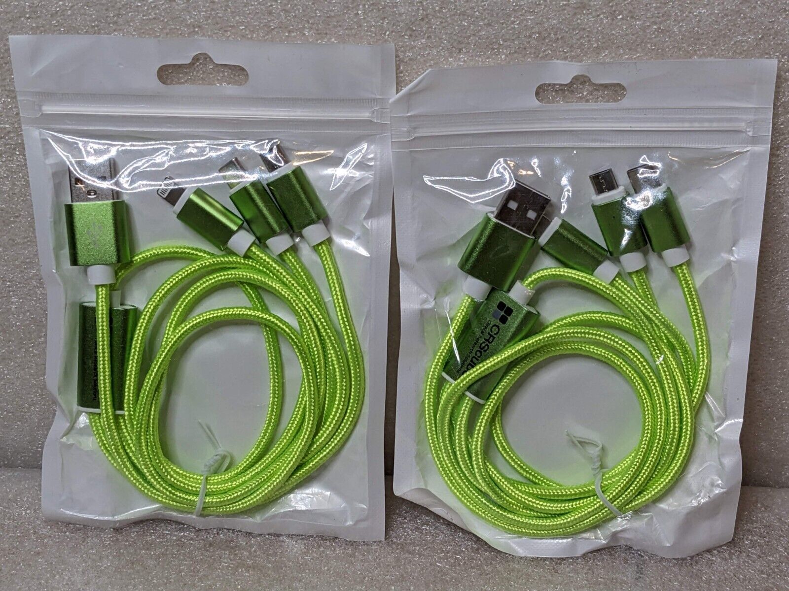2 x New Multi Charging Cable 3 in 1 USB Fast Charger Cord - Apple/Andriod R2 - $11.89