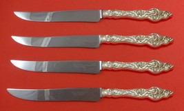 Les Six Fleurs by Reed &amp; Barton Sterling Steak Knife Set Texas Sized Custom - £479.26 GBP