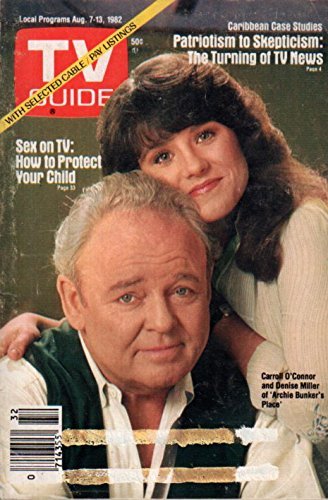 TV Guide vintage magazine 08/07/82 Carroll O&#39;Connor Denise Miller - $5.87