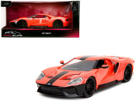 2017 Ford GT Light Red Metallic with Black Stripe &quot;Pink Slips&quot; Series 1/24 Diec - £32.09 GBP