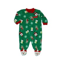 Child of Mine Carter&#39;s Infant Santa Fleece Christmas Pajama Sleeper, New... - $9.89