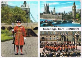 Postcard Greetings From London England UK - £3.05 GBP