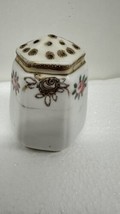 Antique Hand Painted Nippon Salt/Pepper/Sugar Shaker - Floral /Gilded - $14.80