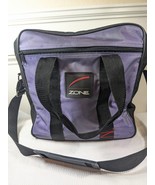 Brunswick Zone Bowling Ball Bag Purple Single Ball Bag tote black 90s-20... - $23.00