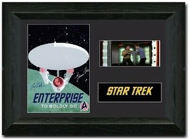 Star Trek 35 mm Film Cell Display Stunning Framed Signed Kirk/Spock L@@K - £14.05 GBP