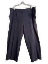 Briggs New York Perfect Fit Flat Front Dress Pants Womens Size 24w Short Navy - £21.79 GBP