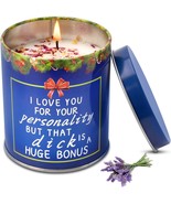 Candle 8oz Lavender &quot;I LOVE YOU FOR YOUR PERSONALITY BUT THAT D- Funny G... - $17.74