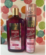 SPA Luxury Everlasting Love Body Mist 7fl oz &amp; Body Wash 12.5floz - New! - $15.33 CAD