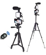 Smartphone Video Kit, Vlogging Kit, Youtuber Kit, With Microphone Light ... - £38.30 GBP