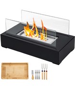 Tabletop Fire Pit With Smores Maker Kit Portable Indoor/Outdoor Mini Small - £36.05 GBP