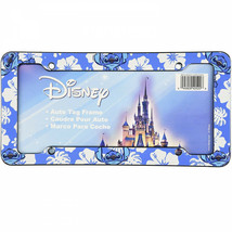Disney Lilo &amp; Stitch Stitch Hibiscus Blue License Plate Frame Blue - £12.57 GBP