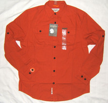 Field &amp; Stream Mens Brushed Poplin Shirt Burnt Orange M Medium - £13.33 GBP