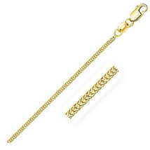 14k Solid Yellow Gold Foxtail 1.0mm Width  Chain 16&quot;-20&quot; Inch Length Necklace - £266.59 GBP+