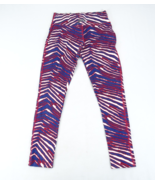 ZUBAZ Buffalo Bills NFL Red White Blue Stripe Stretch Leggings Womens S ... - $16.10