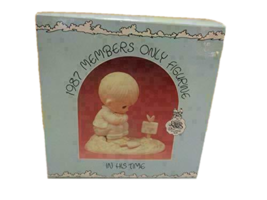 Precious Moments 1987 Members Only in His Time Figurine PM-872 - £59.78 GBP