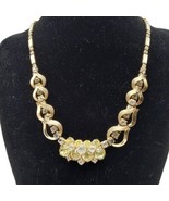 Vtg Signed Sarah Coventry Monte Carlo Gold Tone Link Rhinestone Necklace... - £14.67 GBP
