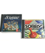 Sorry! &amp; Scrabble Crossword Lot of 2 Games - 1996 CD-ROM PC Windows95 Ma... - £14.00 GBP