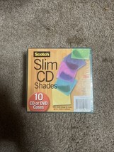 VINTAGE SCOTCH 3M SLIM CD / DVD SHADES / CASES SEALED ~ 10 Pack ~ AV160 - £6.99 GBP