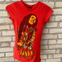 Bob Marley Women&#39;s Small Cut Zion Rootswear Orange 2010 T-Shirt - £11.41 GBP