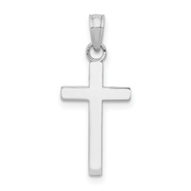 14k Gold Polished Cross Pendant K9578W - $122.51