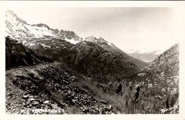 Alaska RPPC White Pass - Yukon R.R. Robinson Photo Snow Capped Mtns Postcard D21 - £11.95 GBP