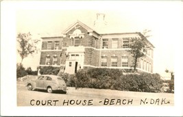 RPPC Beach North Dakota ND Golden Valley County Court House UNP Postcard P11 - £23.70 GBP