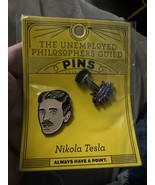 The Unemployed Philosophers Guild Nikola Tesla Enamel Pin Set - £27.90 GBP