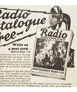 1923 Montgomery Ward Radio Catalogue Advertisement Ephemera 6.25 x 4.5" - $367.66 MXN 1923 Montgomery Ward Radio Catalogue Advertisement Ephemera 6.25 x 4.5" - $367.66 MXN
