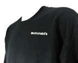 McDONALDS Restaurant Text Employee Uniform Sweatshirt Black Size L Large... - £27.00 GBP