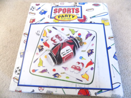 New--Multi Sports Glass Party Serving Platter--FREE SHIPPING! - £23.64 GBP