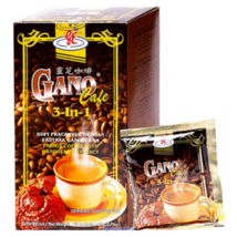 Gano Excel Cafe 3 in 1 Coffee with Ganoderma Reishi 20 sachet Boost Energy - £18.81 GBP