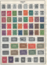 GERMANY 1920-1923 Very Fine Mint &amp; Used Stamps Hinged on list: 2 Sides - £8.46 GBP