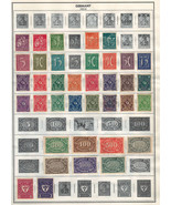 GERMANY 1920-1923 Very Fine Mint &amp; Used Stamps Hinged on list: 2 Sides - £8.29 GBP