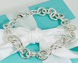 8.5&quot; Large Tiffany Rolo Round Link Lobster Clasp Bracelet Mens Unisex in... - $349.00