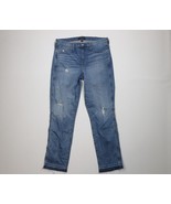 J Crew Womens 31 Tall Distressed Stretch Vintage Straight Leg Denim Jean... - $735.76 MXN