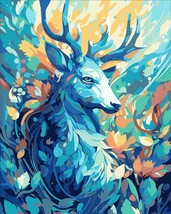 Paint Numbers for Adults Beginner Animal Deer Paint Number Kits on Canva... - $29.95