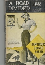 Vintage 1956 A Road Divided Sleaze Paperback Fabian Book Reese Hayes GGA Pulp - £7.17 GBP