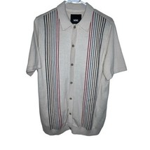 Vans Modock Polo Button Down Sweater Mens Small Cotton Short Sleeve Retr... - $35.00