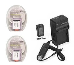 2X Batteries + Charger For Sony HDR-PJ275 HDR-AS10/B HDR-AS15/B HDR-AS100W - £28.65 GBP