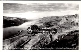 Columbia River Gorge East Toward Rooster Rock Crown Point Oregon Postcard Z24 - £5.55 GBP