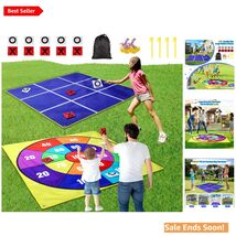 Colorful 2-in-1 Outdoor Tic Tac Toe &amp; Bean Bag Toss - Perfect for Parties! - $65.29
