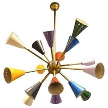 16 Arm Sputnik Century Chandelier Mid Light Style Stilnovo Ceiling Multi... - $330.00