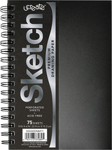 Sketch Book Heavyweight Unruled 9 x 6 75 Sheets pNEW - £6.25 GBP